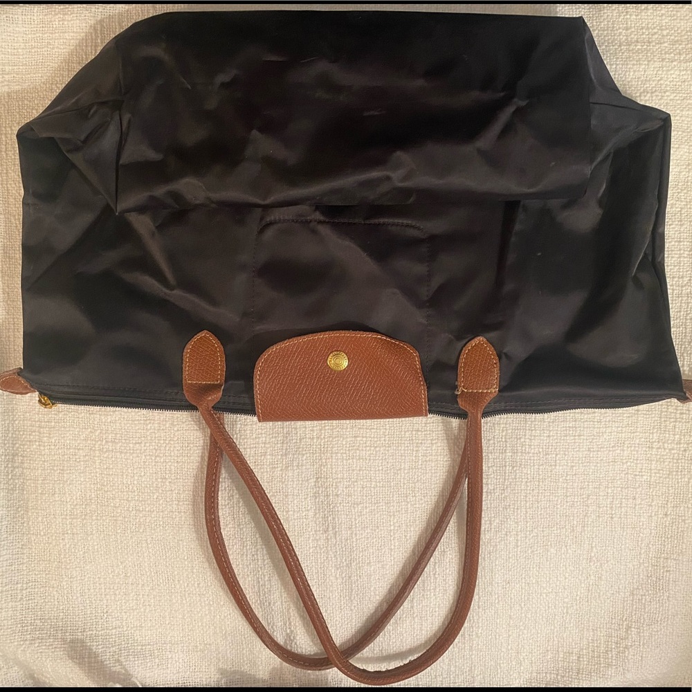Large black Longchamp tote